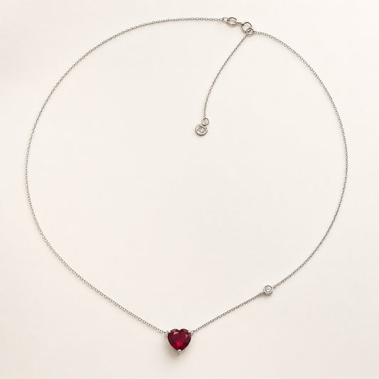 Between the lines -Heart Necklace